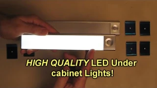 HIGH Quality Under Cabinet Rechargeable Motion Sensing LED lights REVIEW