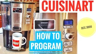 Cuisinart DCC-3000 Coffee-on-Demand 12-Cup Programmable Coffeemaker HOW TO PROGRAM AUTO TIME
