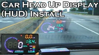 Car Head Up Display 5.5" OBDII HUD - Full Review & Install