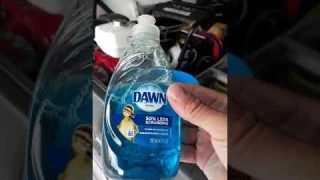 My "SECRET" window cleaning SOLUTION 😎  (IT'S DAWN!) #shorts