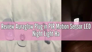 Review Auraglow Plug in PIR Motion Sensor LED Night Light Hallway Safety Living Aid & Emergency Torc