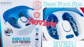 Homedics Bubble Bliss Elite Footbath Review 2023