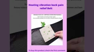 Heating vibration back pain relief belt