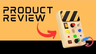 POLKRANE Busy Board with LED Lights Review: Best Montessori Sensory Toy for Toddlers