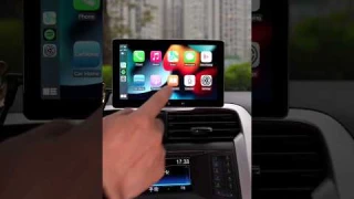 Eonon portable car stereo with wireless CarPlay & Android Auto. Fits various cars. #carstereo