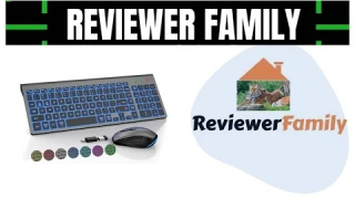 WisFox Wireless Keyboard and Mouse Backlit, Ultra Slim Quiet Keyboard