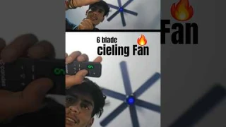 ☝️Powerful 6 Blade Ceiling Fan 🔥 High Air Delivery & Silent Performance#candes #6blade #cielingfan