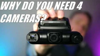 PRUVEEO 360 Degree 4 Channel Dash Cam gives full coverage! 4 cameras are best to not miss a thing.