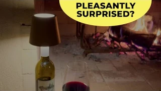 Wireless Bottle Lamp, Wine Bottle Lights with Touch Dimming