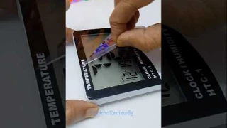 Temperature & humidity sensor clock quick unboxing #technoreview85