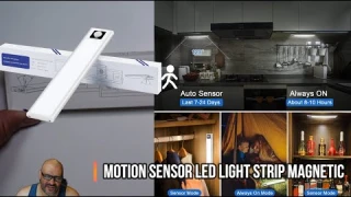 Motion Sensor LED Light Strip Magnetic