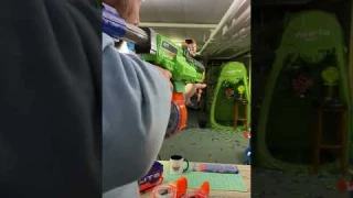 Brell’s Adventure Force Matrix Fire mowing though over 140 darts. That Nerf Titan drum dump is :O