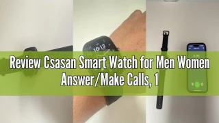 Review Csasan Smart Watch for Men Women Answer/Make Calls, 1.91" Touch smartwatch for men, 110+ Spor