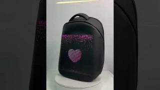 Programmable Animated Display LED Backpack Student School Bag Smart Unisex Bags APP Control Backpack