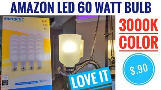Energetic Smarter Lighting LED 60 Watt Light bulb A19 Warm White 3000K Review Love IT