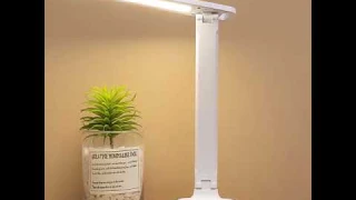 Led Desk Lamp 3 Color Stepless Dimmable Touch Foldable Table Lamp Bedside Reading Eye Protection