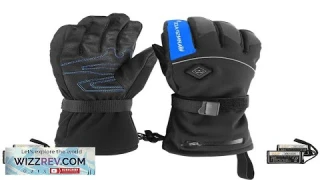WARMSPACE 65℃ Smart Electric Heated Gloves Touch Screen Ski Gloves Battery Powered Review