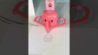 Trying the automatic drawing robot!! 😱Easy way to learn to draw! #walmart #walmarttoys
