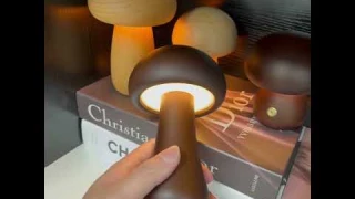 Mushroom Lamp,Night lights,Wooden Mushroom Lights,Mushroom Ornament,Bedroom Lights, Mushroom Gifts