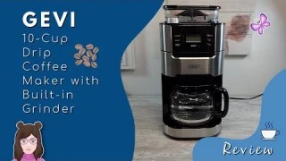 GEVI Grind and Brew Drip Coffee Machine Review! Just in Time For The Holidays!