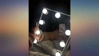 FENCHILIN Hollywood Mirror with Light Large Lighted Makeup Mirror Vanity Makeup review