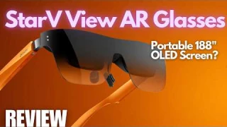 REVIEW: Meizu StarV View AR Glasses - Portable 188" OLED Display? Stylish xReal & Rokid Rival!
