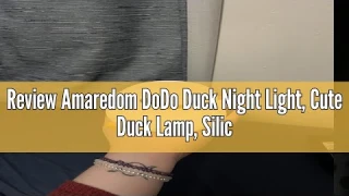 Review Amaredom DoDo Duck Night Light, Cute Duck Lamp, Silicone Dimmable Nursery Nightlight, Recharg