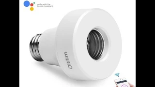Oittm Smart Light Socket Wi Fi Bulb Adapter E27 Works with Alexa and Google Assistant