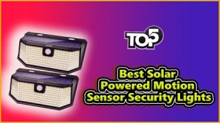 ✅ Best Solar Powered Motion Sensor Security Lights || Top 5 [Tested & Reviewed]