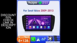 Hizpo 7862 Carplay Android Radio For Seat Ibiza 6j 2009 2010 2012 2013 MK4 AI Voice Car Multimedia G