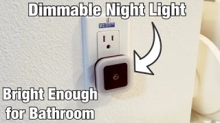 H2OXY Dimmable LED Night Light Review (No Need Bathroom Light @ Night)