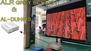 Review: AL-DUH610   & XY ALR motorized grey projector screen