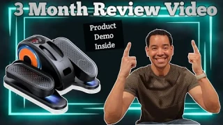 Under Desk Elliptical Machine Review | Quiet, Portable Seated Leg Exerciser with Remote Control