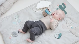 Sensory playmat for baby & toodler playtime - Deer friends