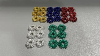 Acupressure Spiky Sensory Rings - 5 Colors 30 Pieces
