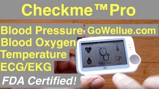 Wellue Checkme™Pro ECG, SpO2, Temperature, Blood Pressure Medical Grade Device: Unbox & 1st Look