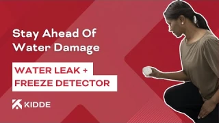 Kidde Water Leak + Freeze Detector | Stay Ahead of Water Damage