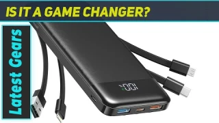 Charmast Power Bank 20000mAh Review: Fast Charging, Built-in Cables, and More!