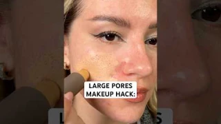 LARGE PORES MAKEUP HACK✅ #makeuphacks #largepores