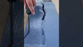 Waterproofing Treatment For Roof Cracks | #shorts #waterproofing #leakage