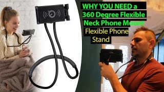 It WORKS! Hands Free Phone Holder, Neck Phone holder & Stand - Flexible Mobile Phone Mount Review