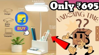 Unboxing FIRSTLIKE LED Desk Lamp With Touchable Lights for Decorating Home & Office @flipkart