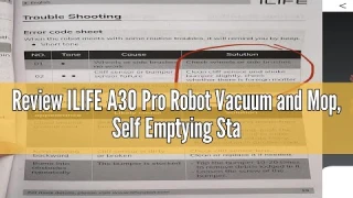 Review ILIFE A30 Pro Robot Vacuum and Mop, Self Emptying Station for 60 Days, 5000Pa Suction, LiDAR