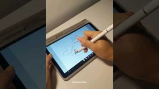 samsung Tab A9 with alternative pen (stylus) - draw with me🐰