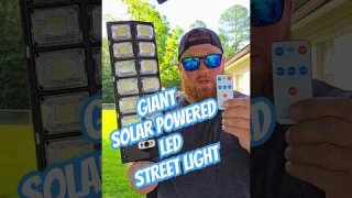 Check out this solar powered LED street light I found! #tiktokshop #review #solarlight #streetlight