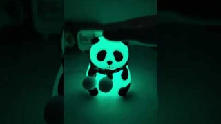 Cute Panda Silicon USB Rechargeable Night Light Lamp Night Lamp (8.5 cm, Multicolor) #cybzone #panda