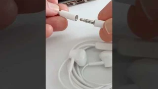 Plug the earphone jack into the 3.5mm headset jack to Lightning adapter for iPhone #shorts