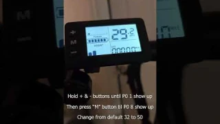 How to unlock e-bike speed limit with G51 LCD [Buzz e-bike]