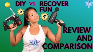Review & Comparison: RecoverFun vs DIY percussion massage gun. Who wins?