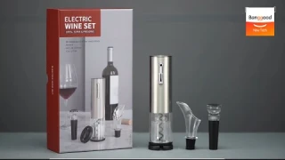 How to use cordless wine opener丨Vino Opener/Automatic Corkscrew - Banggood New Tech